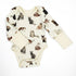 Organic Cotton Long Sleeve Baby Bodysuit, Felix Organic Earthy Clothing